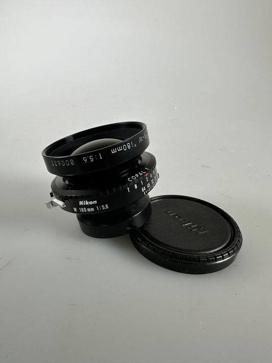 Nikon Nikkor W 180mm f5.6 copal 1 large format lens