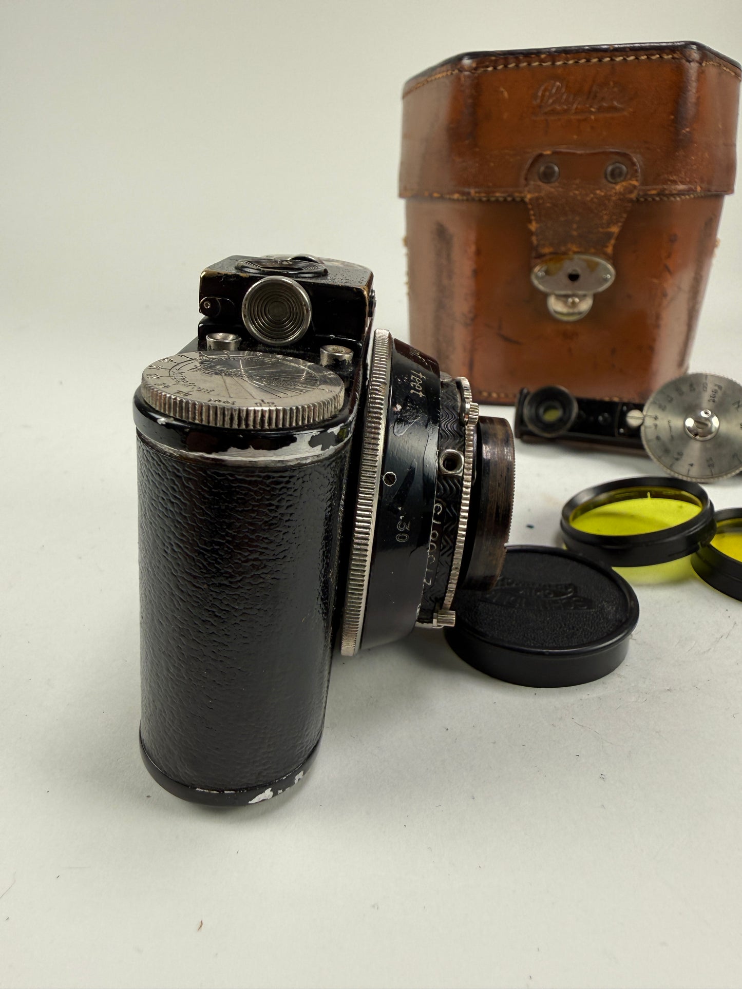 Kodak Nagel Pupille 127 Film Camera w Xenon 45mm f2 Lens Filters, case, leica FOFER