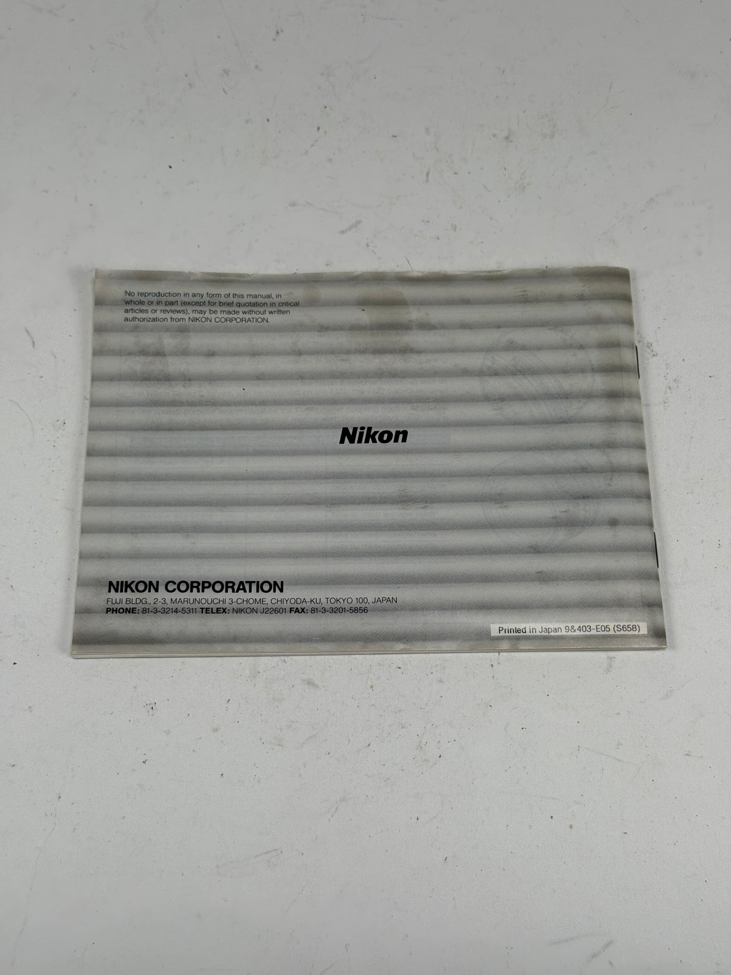Nikon FM2 - 35mm Film Camera Manual - Original Instruction Booklet