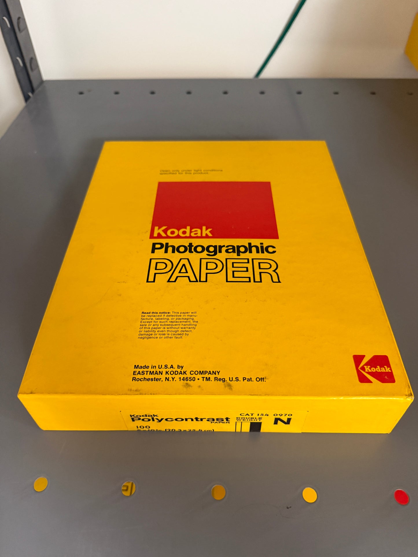 Kodak Polycontrast N double weight Photo Paper 100 Sheets 8x10 inch