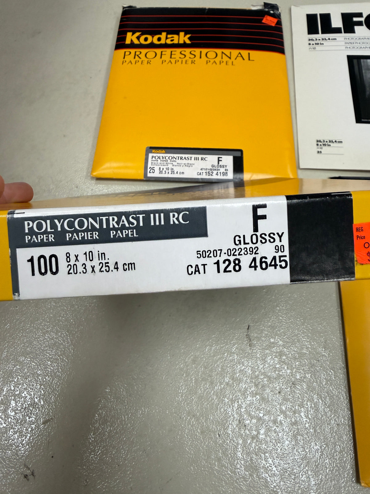 Kodak and ilford RC Photo Paper 8x10 lot Polycontrast, multigrade