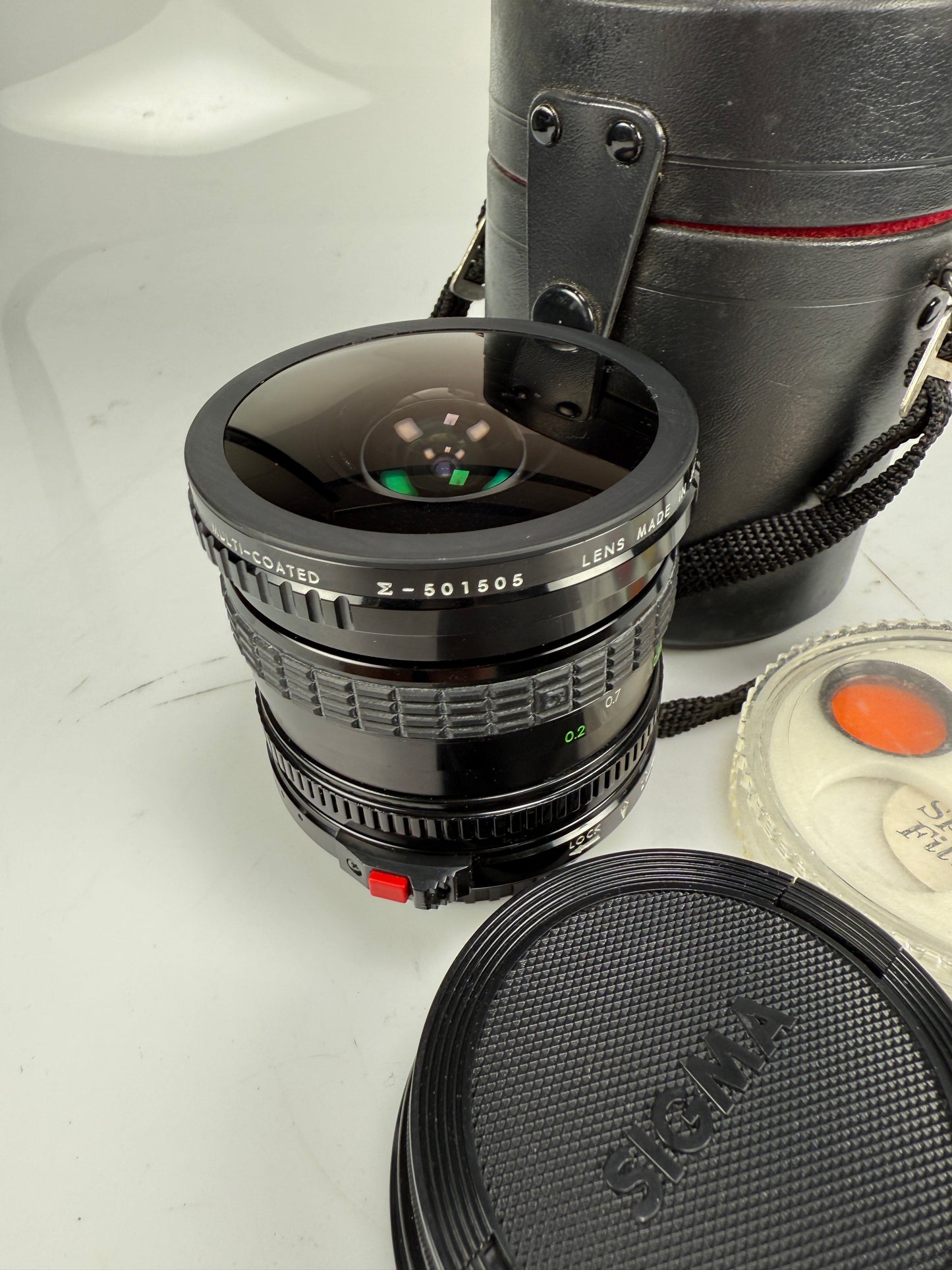 Sigma 8mm F4 FISHEYE FILTERMATIC CIRCULAR IMAGE Lens for canon FD