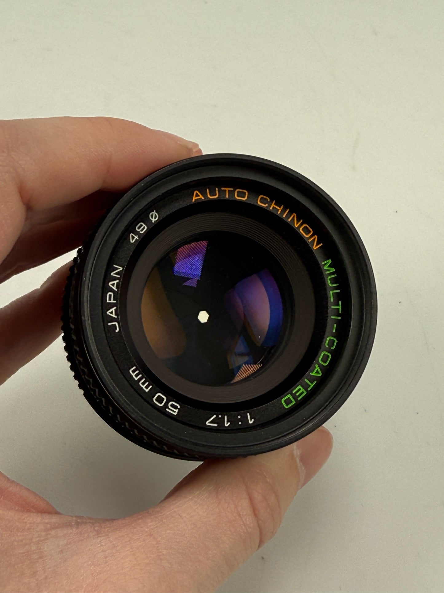 Chinon Auto multi coated 50mm f1.7 K mount lens