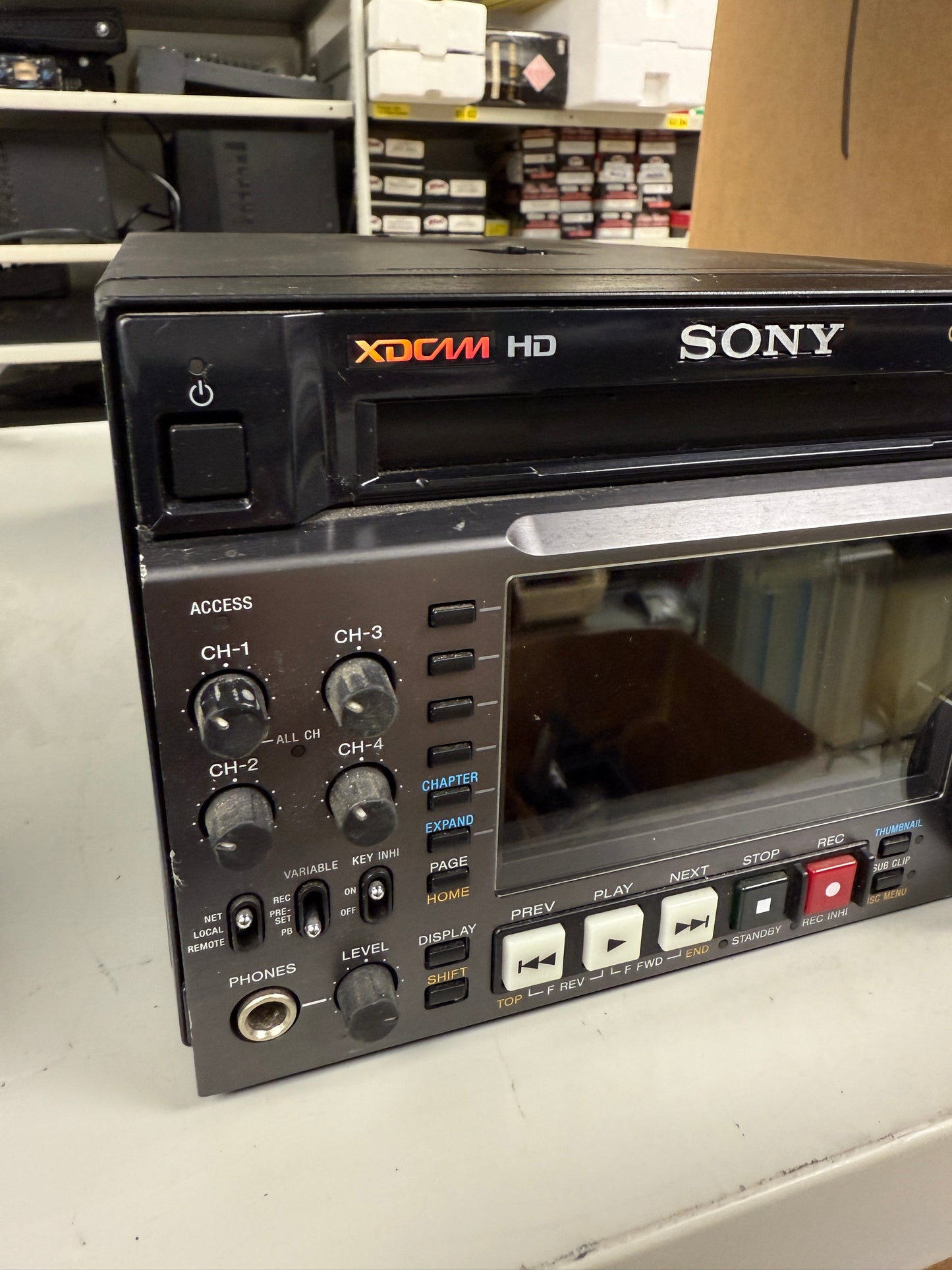 Sony PDW-F1600 XDCAM HD422 recorder dual layer disc HD deck 24P VTR - 401 laser