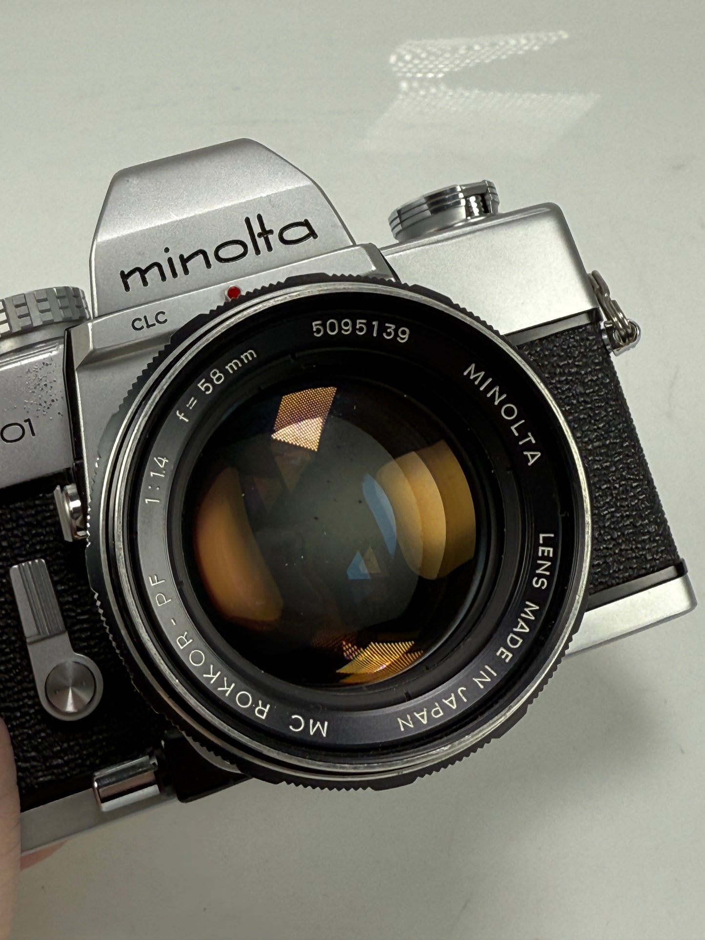 Minolta SRT-101 Camera with a MD Rokkor 58mm f1.4 Lens