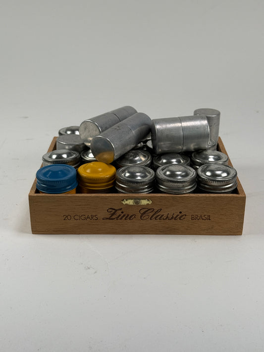 35mm film metal canister lot