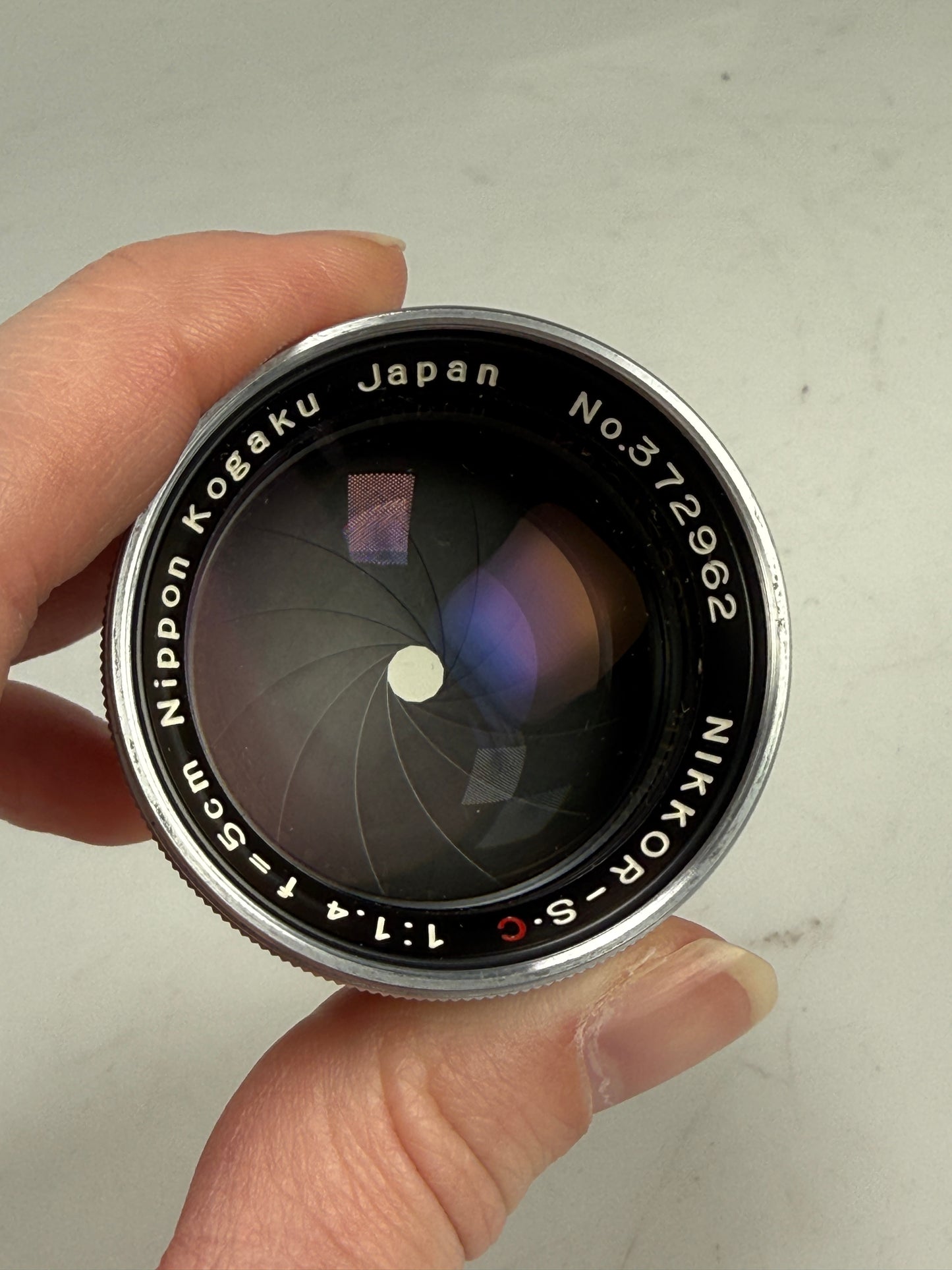 Nikon Nikkor S C 5cm 50mm f1.4 Nippon Kogaku Rangefinder Lens Chrome