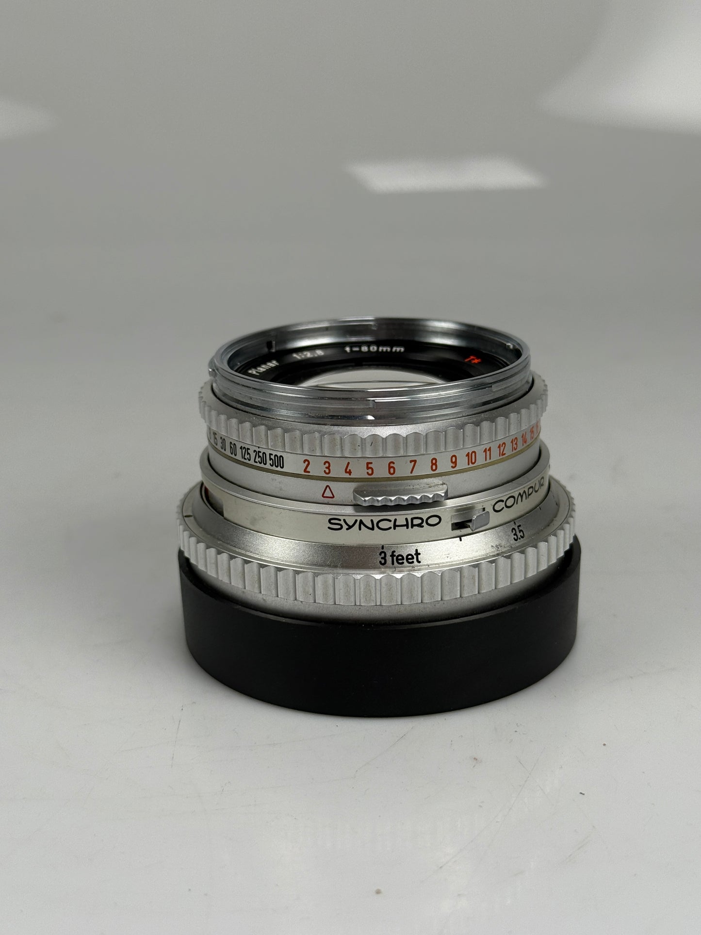 Hasselblad Carl Zeiss planar C T* 80mm F2.8 lens chrome silver RARE