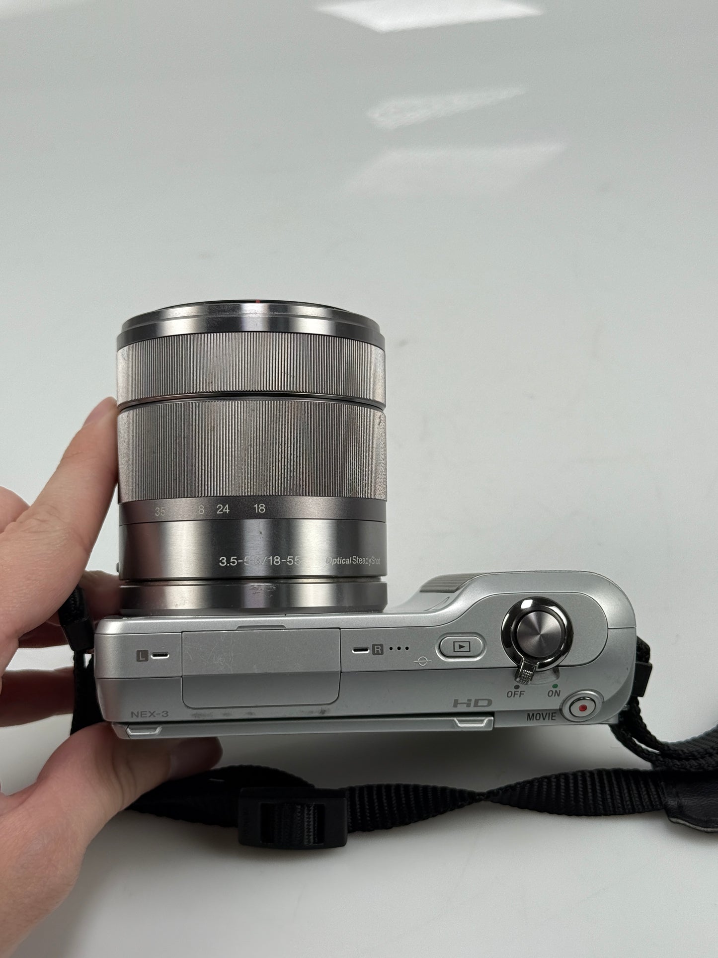 Sony Alpha NEX-3 14.2MP Digital Camera - Silver with 18-55mm OSS lens