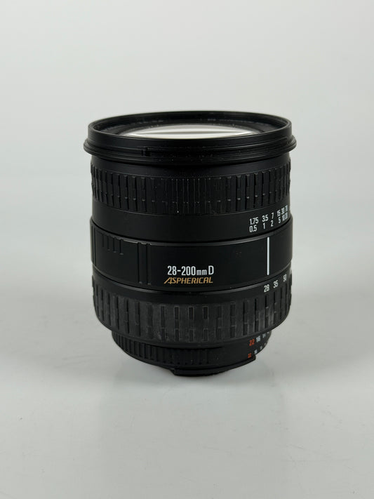 Sigma 28-200 F3.8-5.6 Autofocus Zoom Lens Nikon F mount