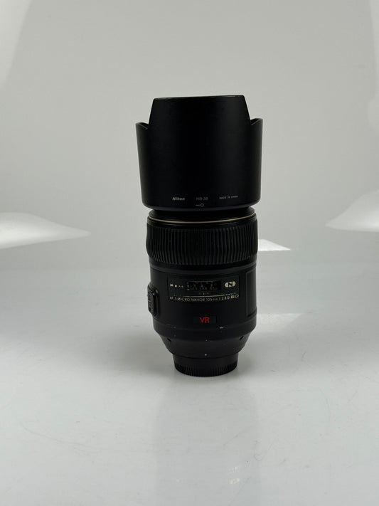 Nikon Nikkor AF-S 105mm f2.8 G VR Micro IF ED Lens AFS