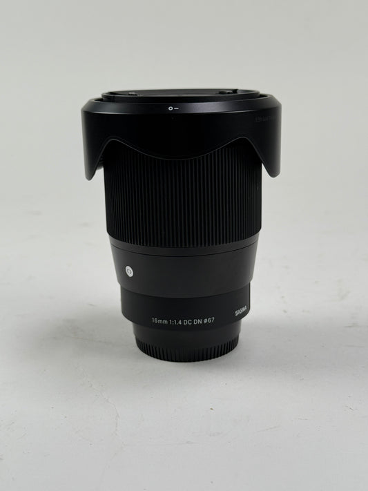 Sigma 16mm f1.4 DC DN Comp Lens for Sony E mount APS-C