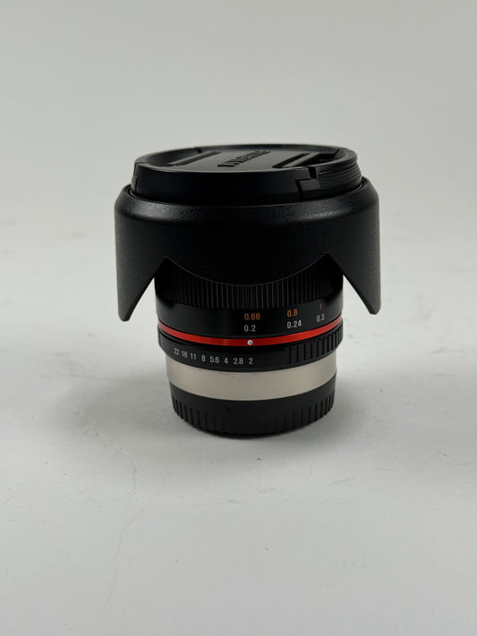 Rokinon (Samyang) 12mm F2.0 High Speed Wide Angle Lens (Fuji X, Black)