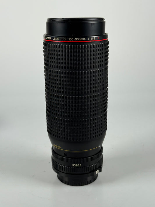 Canon New FD NFD L 100-300mm f5.6 MF Zoom Lens