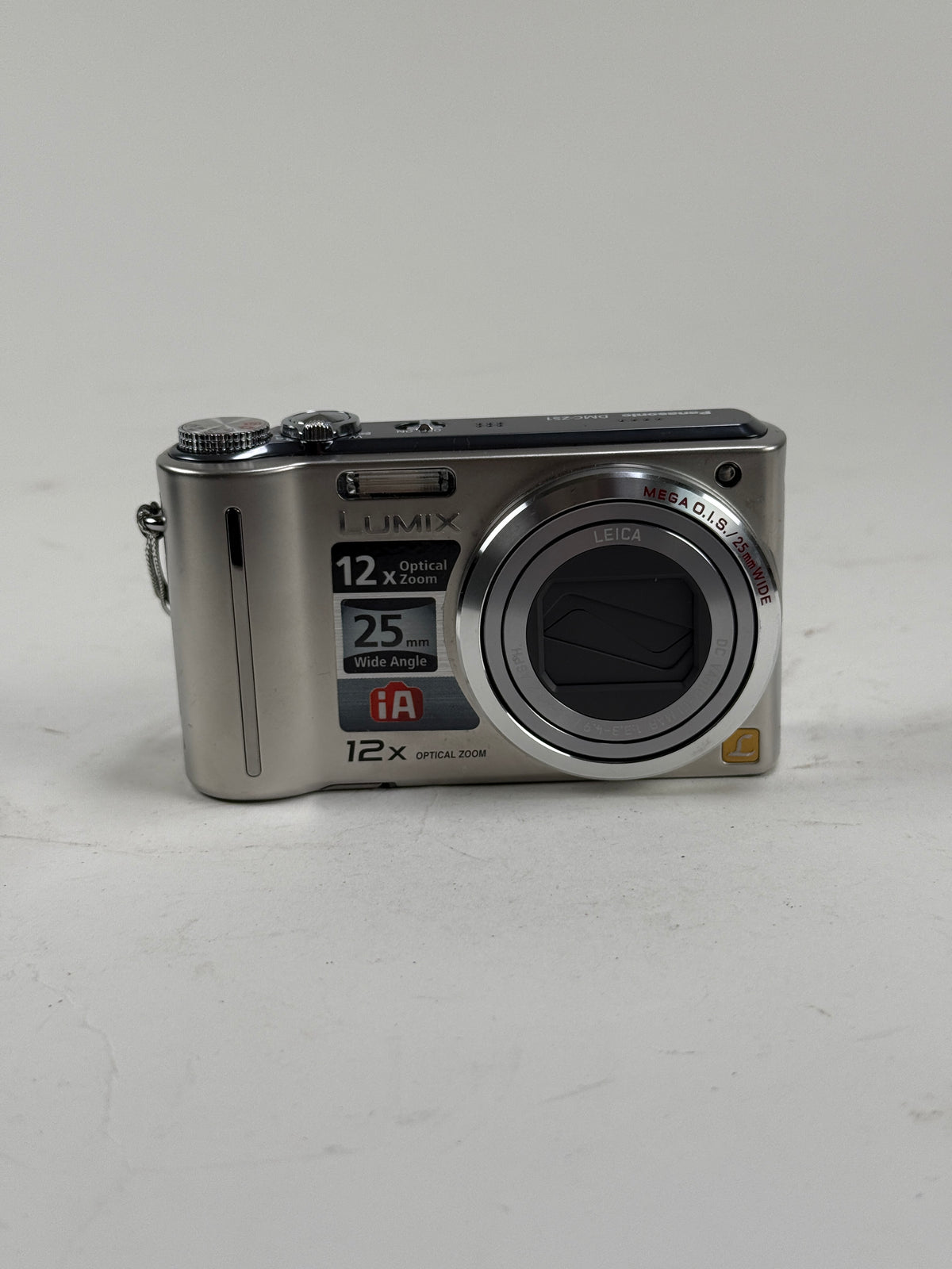 Panasonic Lumix DMC-ZS1 10.1MP Silver Digital Camera 12x Optical Leica Lens