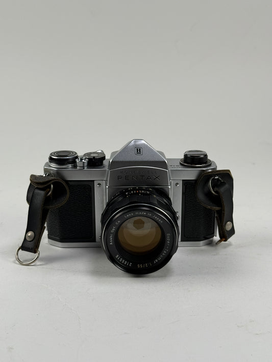 Pentax H1a 35mm SLR Camera Body w/ 55mm f2 M42 lens kit