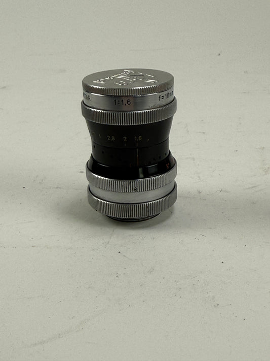 Kern-Paillard Switar 10mm f1.6 H16 RX C mount Cine Lens