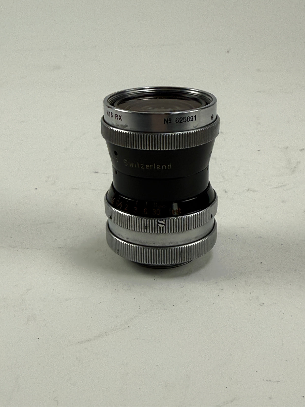 Kern-Paillard Switar 10mm f1.6 H16 RX C mount Cine Lens