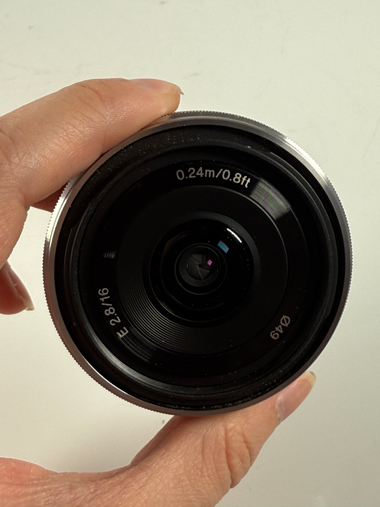 Sony SEL16F28 16mm F2.8 E Mount AF Lens silver