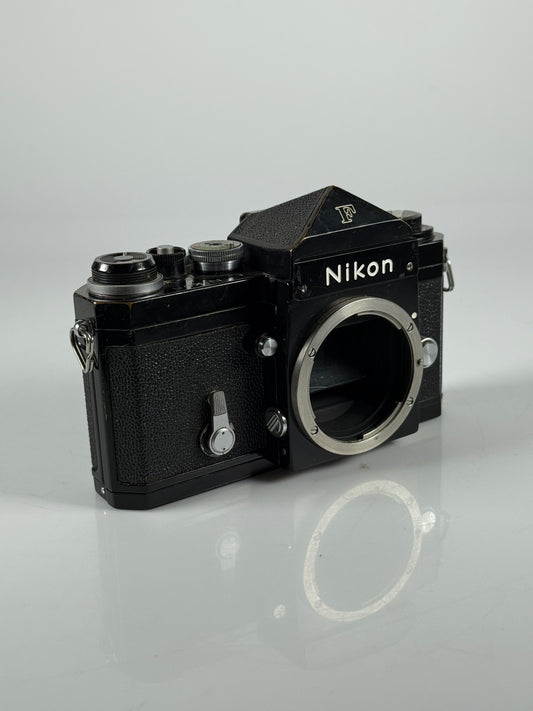 Nikon F Black body prism eye level finder 35mm film camera