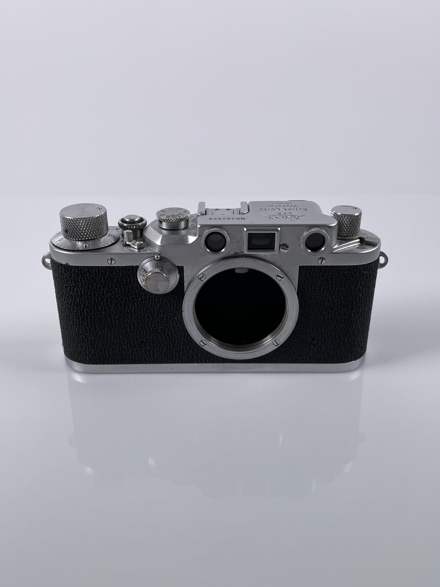 Leica IIIC Shark skin 35mm chrome Rangefinder film camera