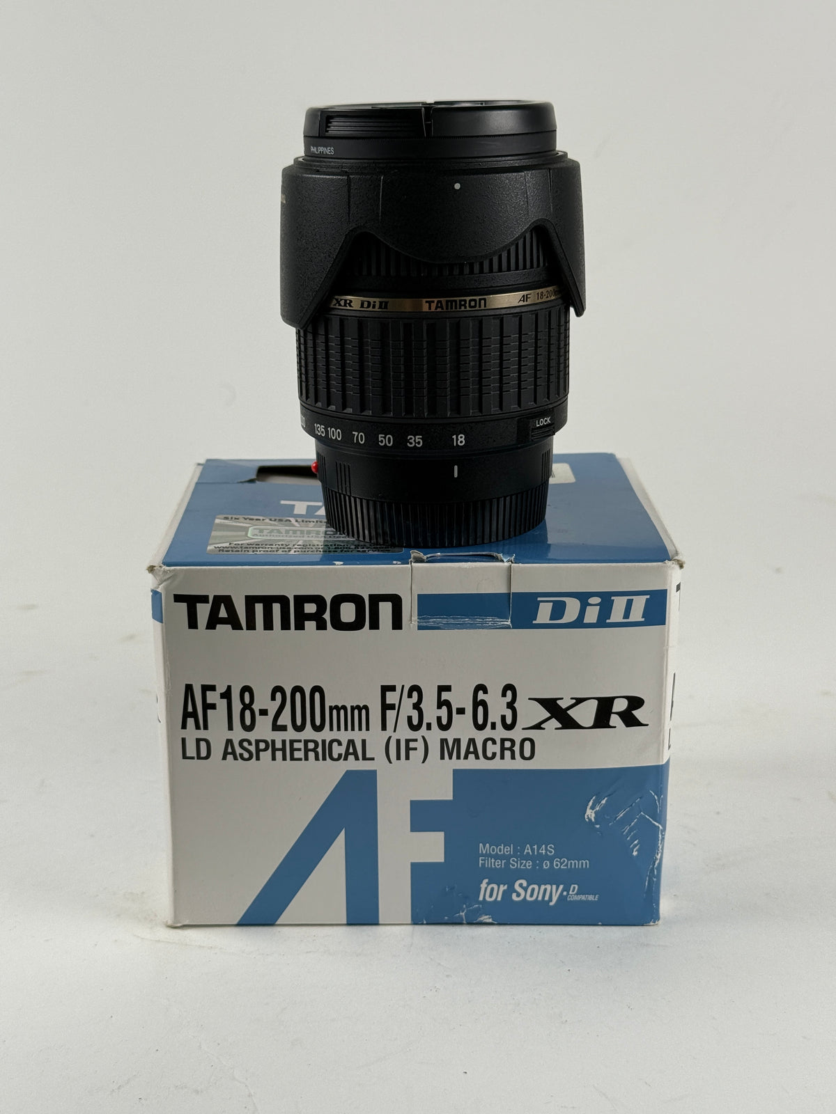 Tamron AF 18-200mm f3.5-6.3 XR Di II LD Macro Lens for Sony A Mount A14S