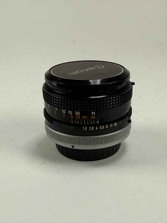 Canon 50mm F1.8 SC FD mount lens