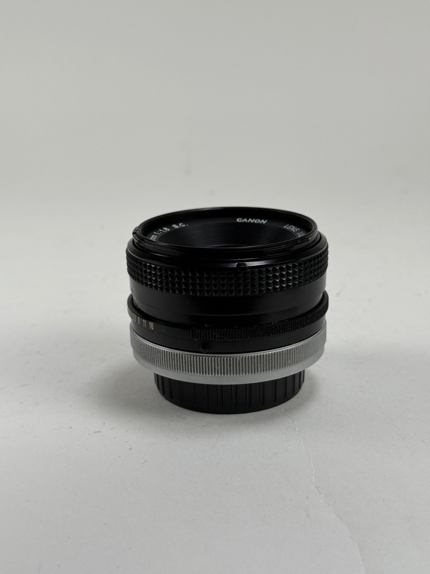 Canon 50mm F1.8 SC FD mount lens