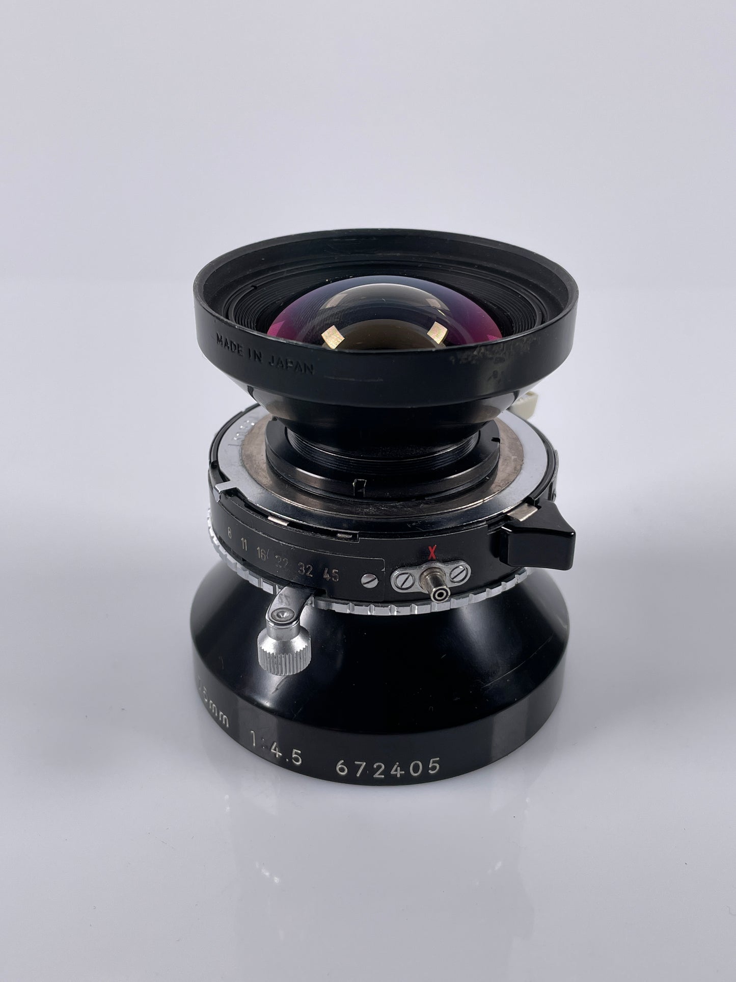 Nikon Nikkor - SW 75mm 4.5 Copal No. 0 large format Lens