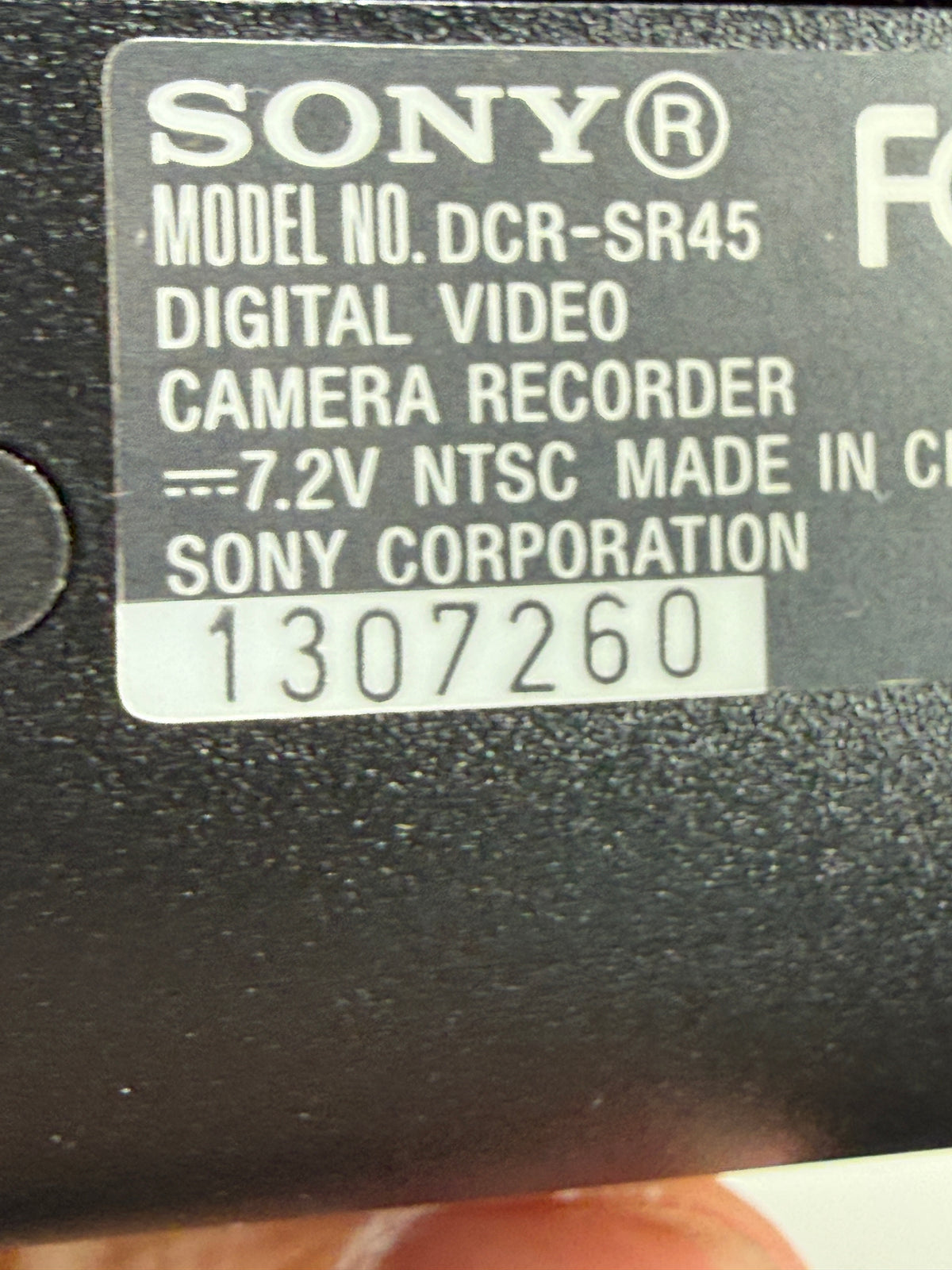 Sony Handycam DCR-SR45 Handheld Camcorder 30GB