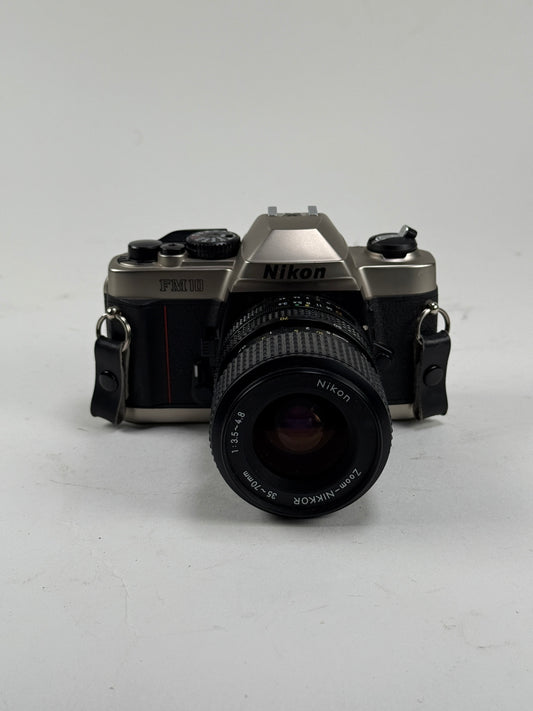 Nikon FM10 35mm SLR Film Camera Ai-s 35-70mm F3.5-4.8 Lens