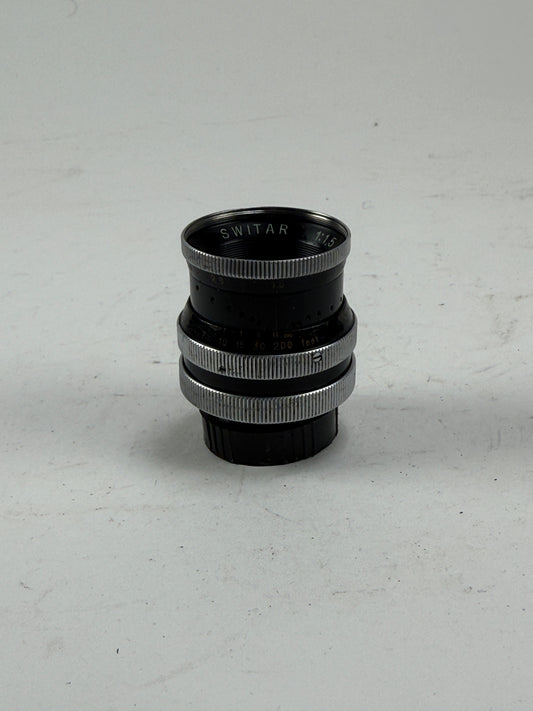 Kern Switar 25mm f1.4 AR Lens Bolex C mount H16