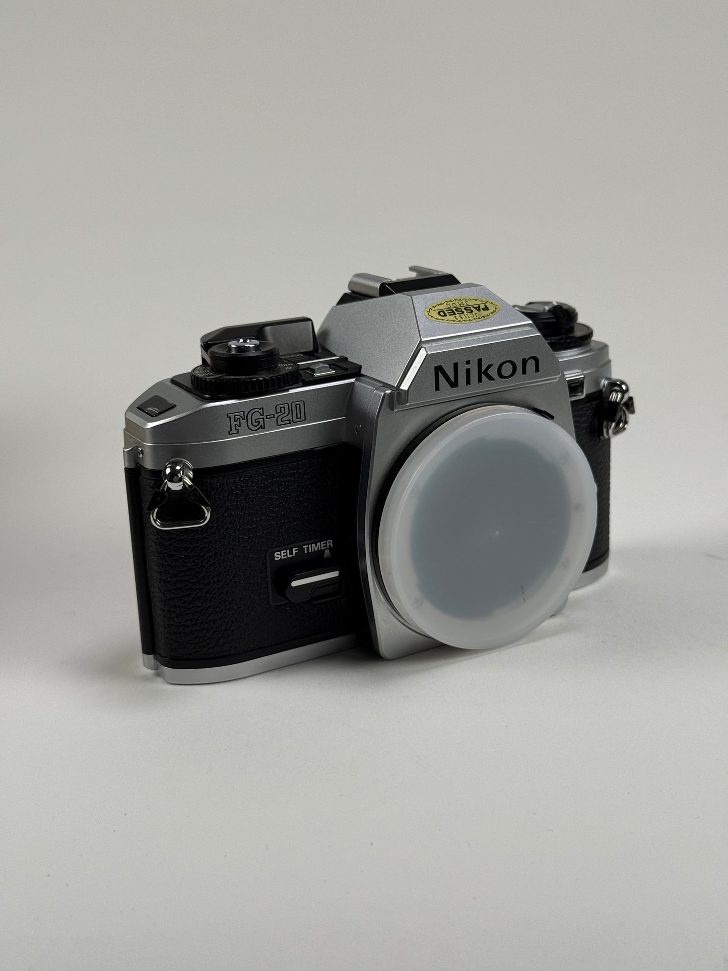 Mint in Box Nikon FG-20 Silver Chrome SLR 35mm Film Camera Body