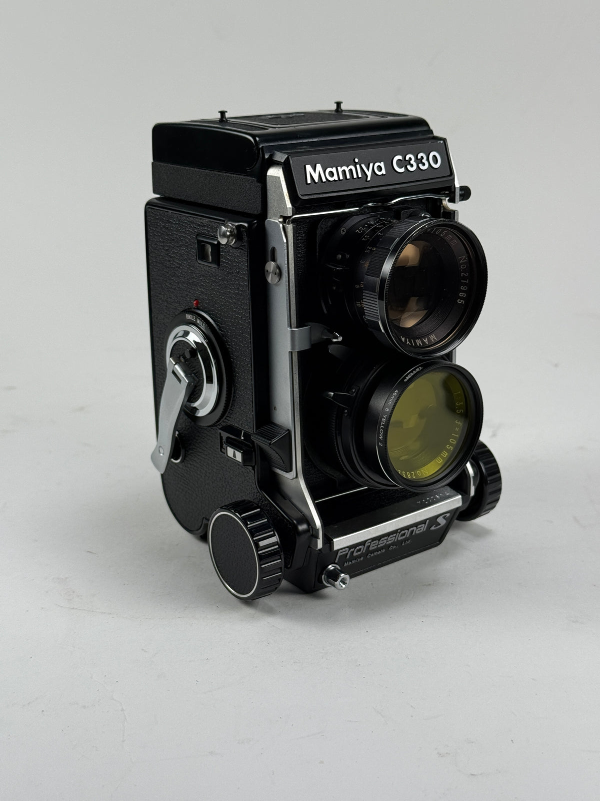Mamiya C330 S Pro TLR medium format Film camera kit 105mm f3.5 DS blue dot lens
