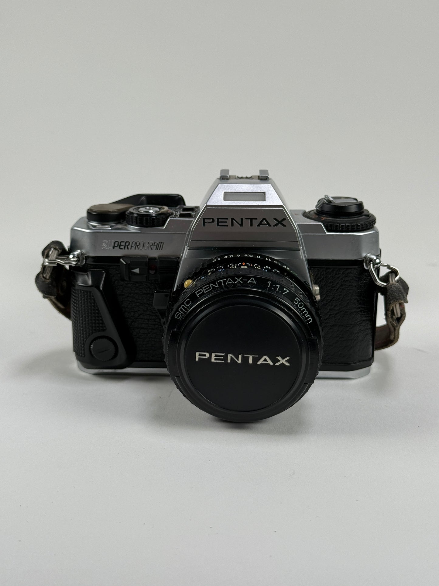 Pentax Super Program 35mm Film SLR Camera w/ SMC 50mm f1.7 Lens Kit