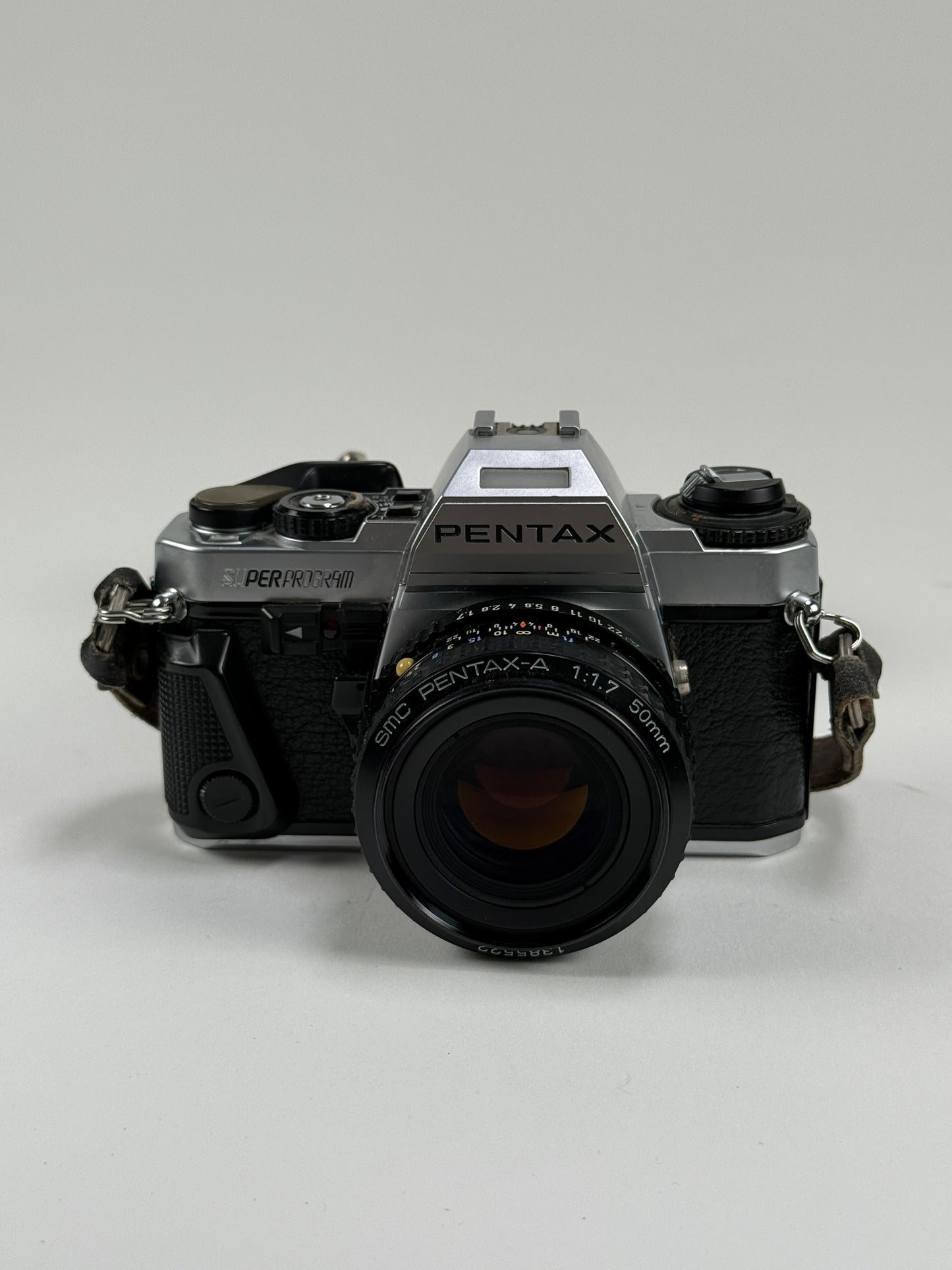 Pentax Super Program 35mm Film SLR Camera w/ SMC 50mm f1.7 Lens Kit