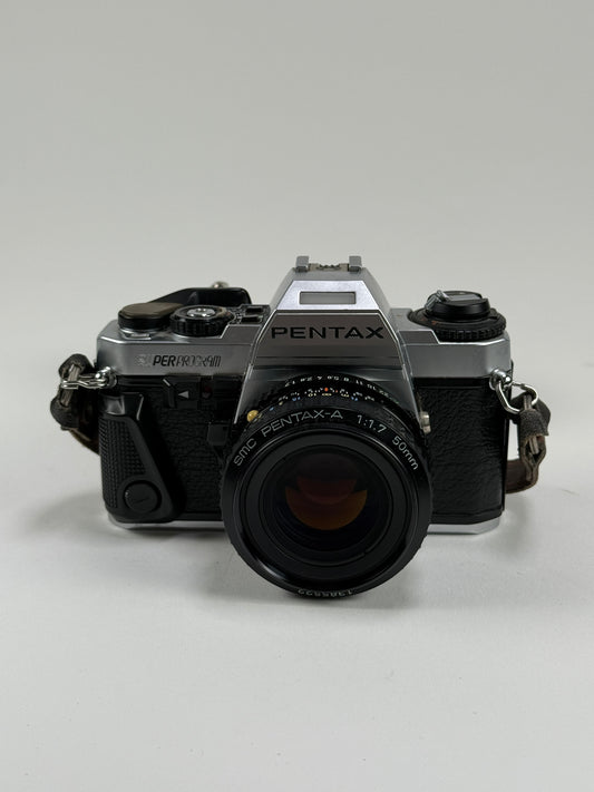 Pentax Super Program 35mm Film SLR Camera w/ SMC 50mm f1.7 Lens Kit