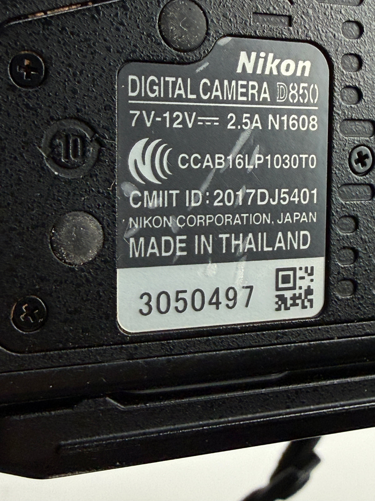 Nikon D850 Full Frame Digital camera body