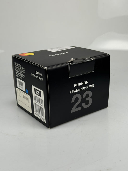 Fuji fujifilm XF Fujinon 23mm f2 R WR Super EBC Lens Black