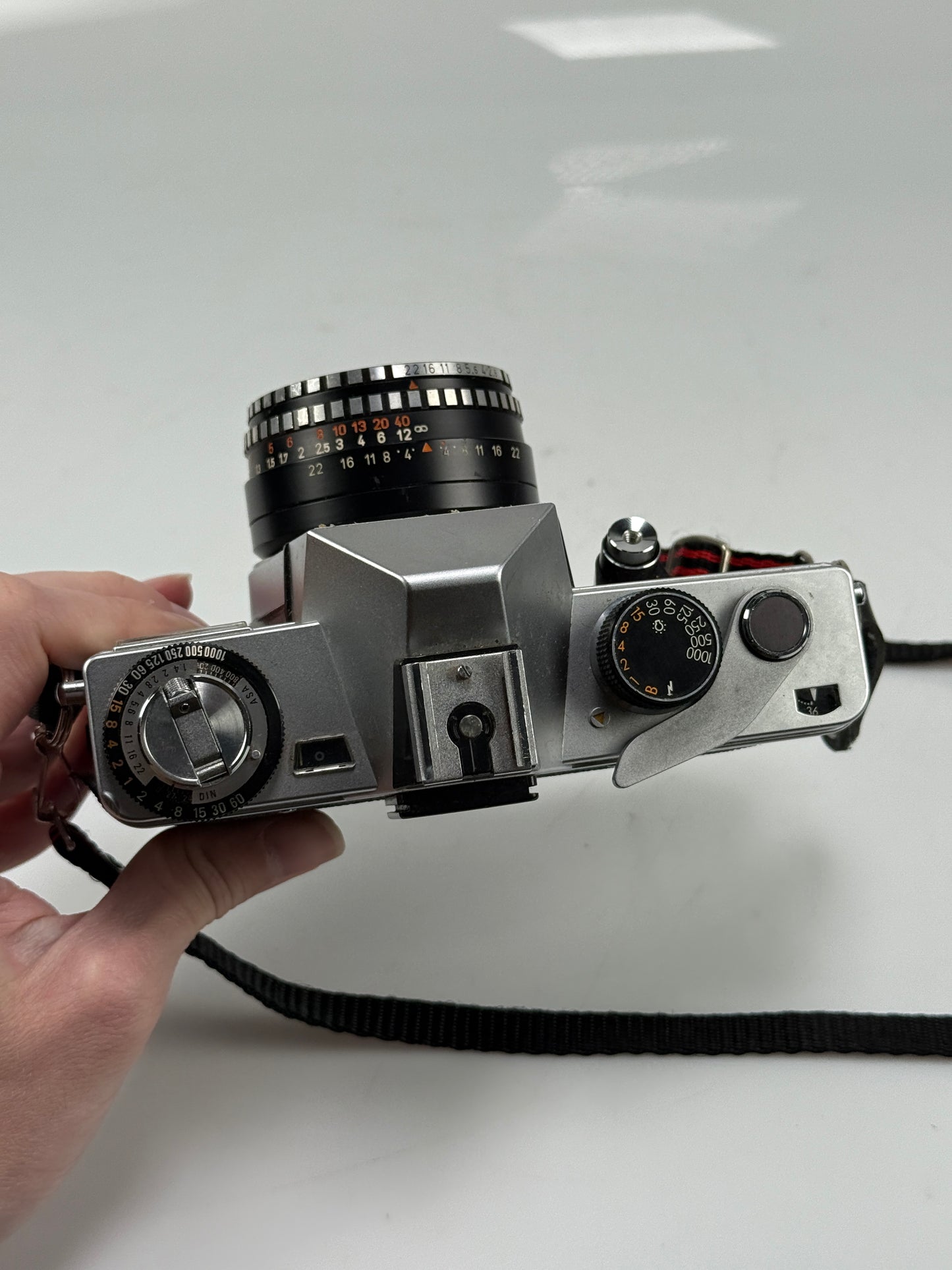Praktica LB SLR Body (M42) with Domiplan 50mm Lens