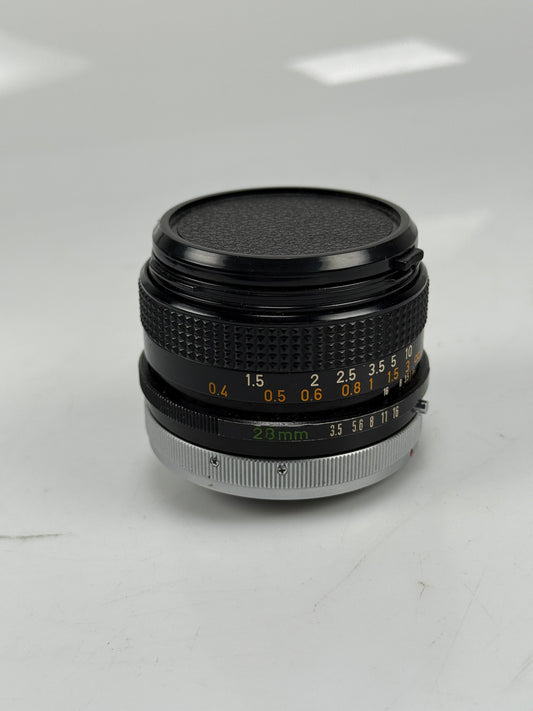Canon FD 28mm F3.5 S.C. SC Wide Angle Manual Focus Lens