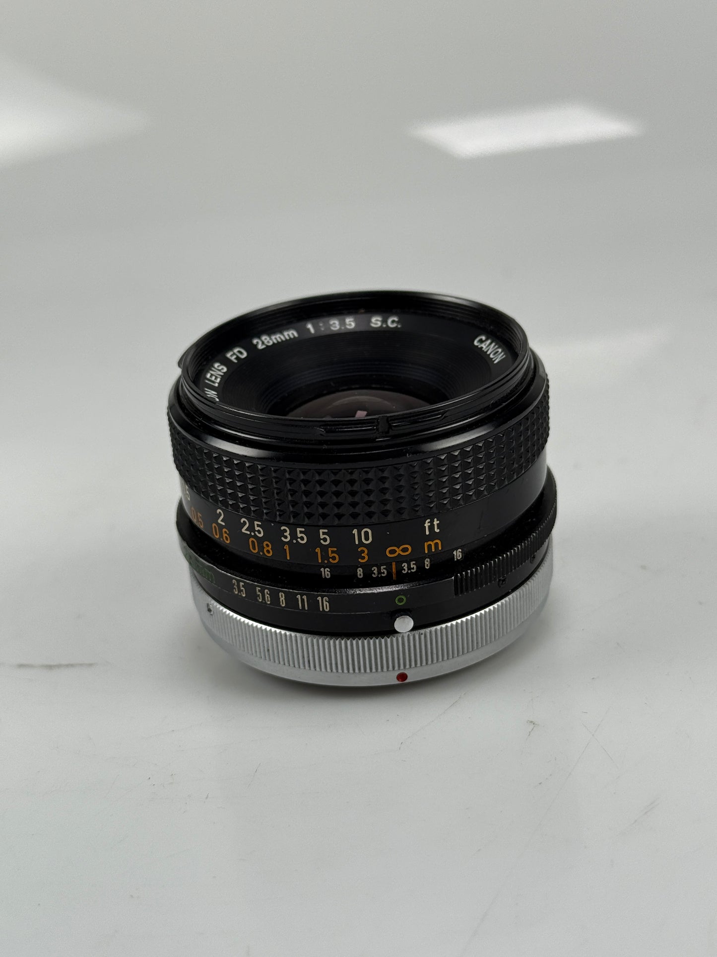 Canon FD 28mm F3.5 S.C. SC Wide Angle Manual Focus Lens
