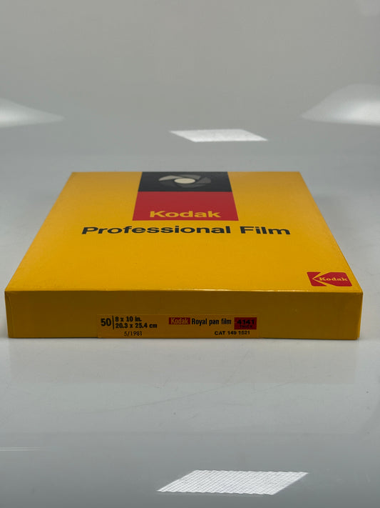 Expired 8x10 KODAK 4141 Royal Pan Large Format Film 50 Sheets 1981