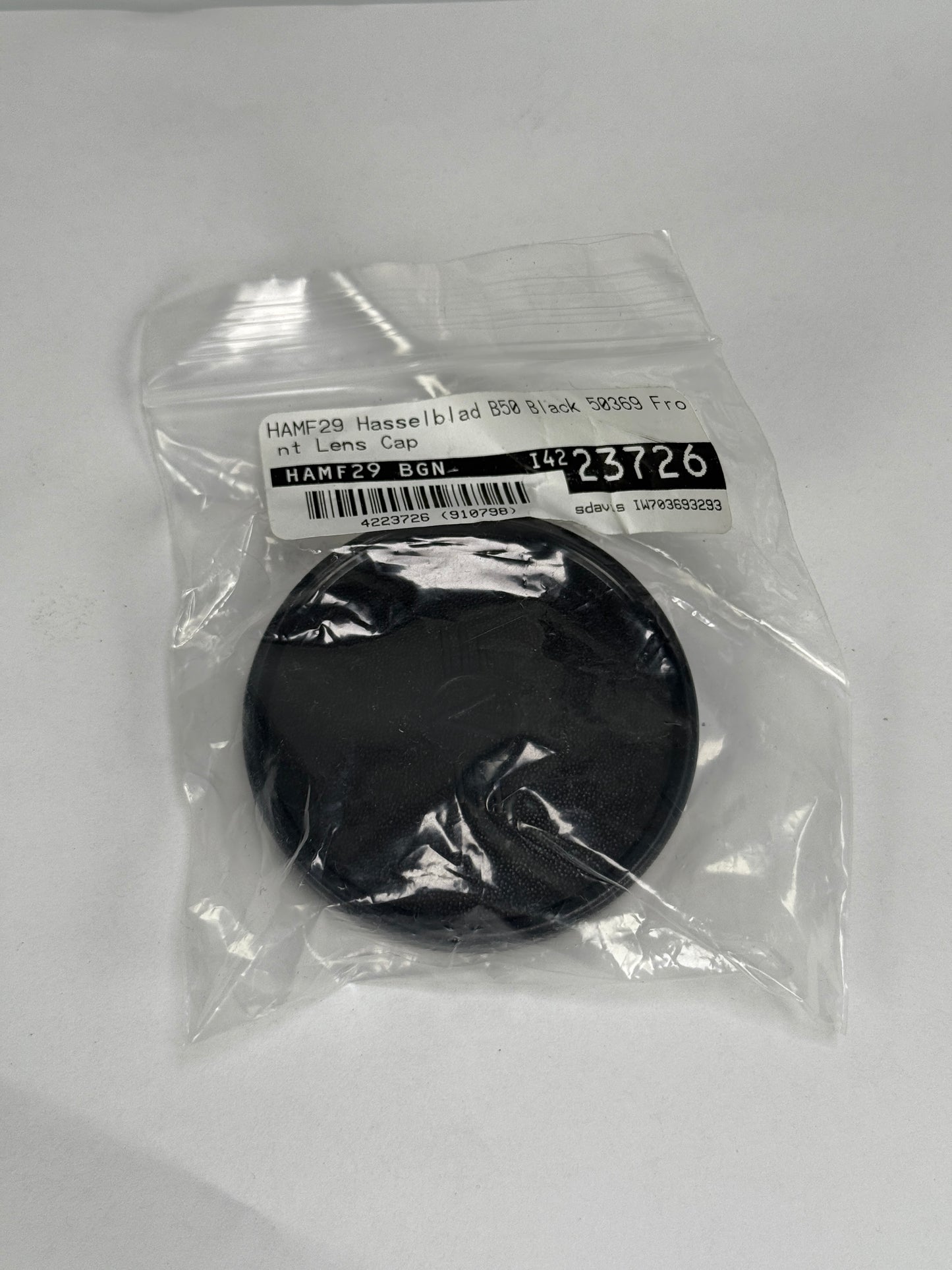 Hasselblad 50369 Black Lens Cap B50 Bay 50