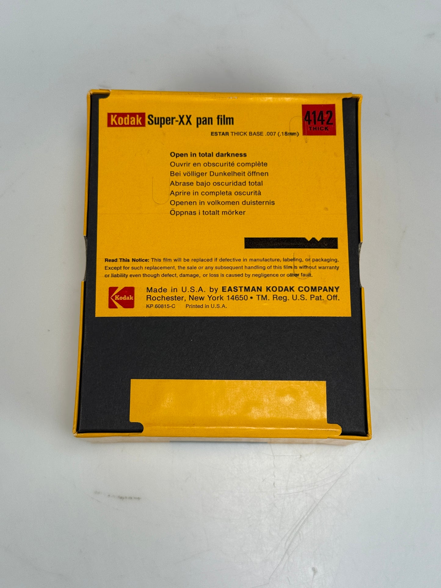 Expired 4x5 KODAK 4142 Super-XX Pan Large Format Film 100 Sheets 1981