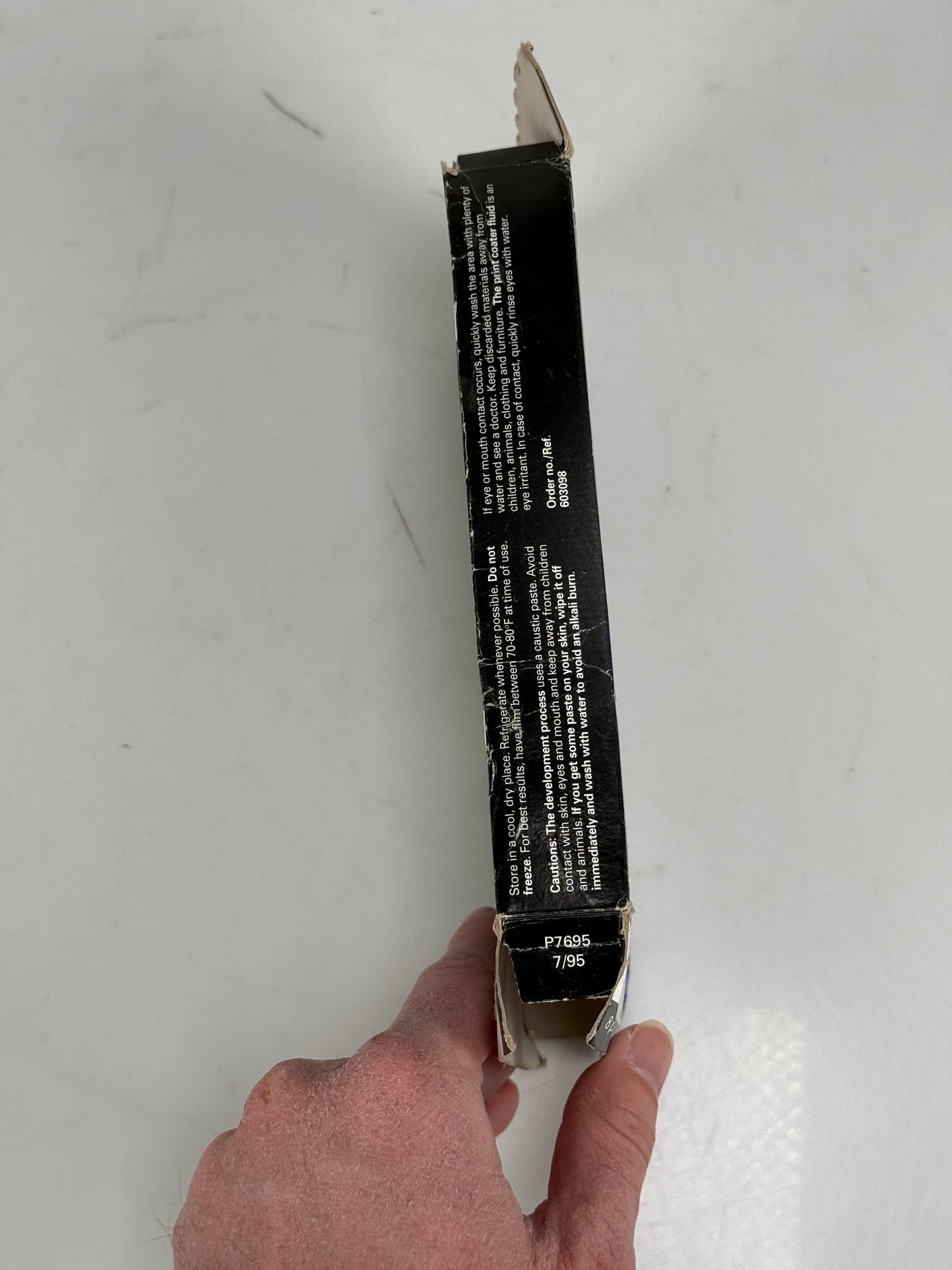 Polaroid 665 B&W Instant Peel Apart Film - expired