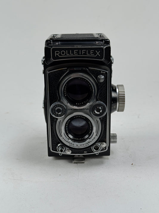 Rolleiflex 3.5B Automat M/X EVS type 2 TLR 6x6 camera tessar 75mm f3.5 lens