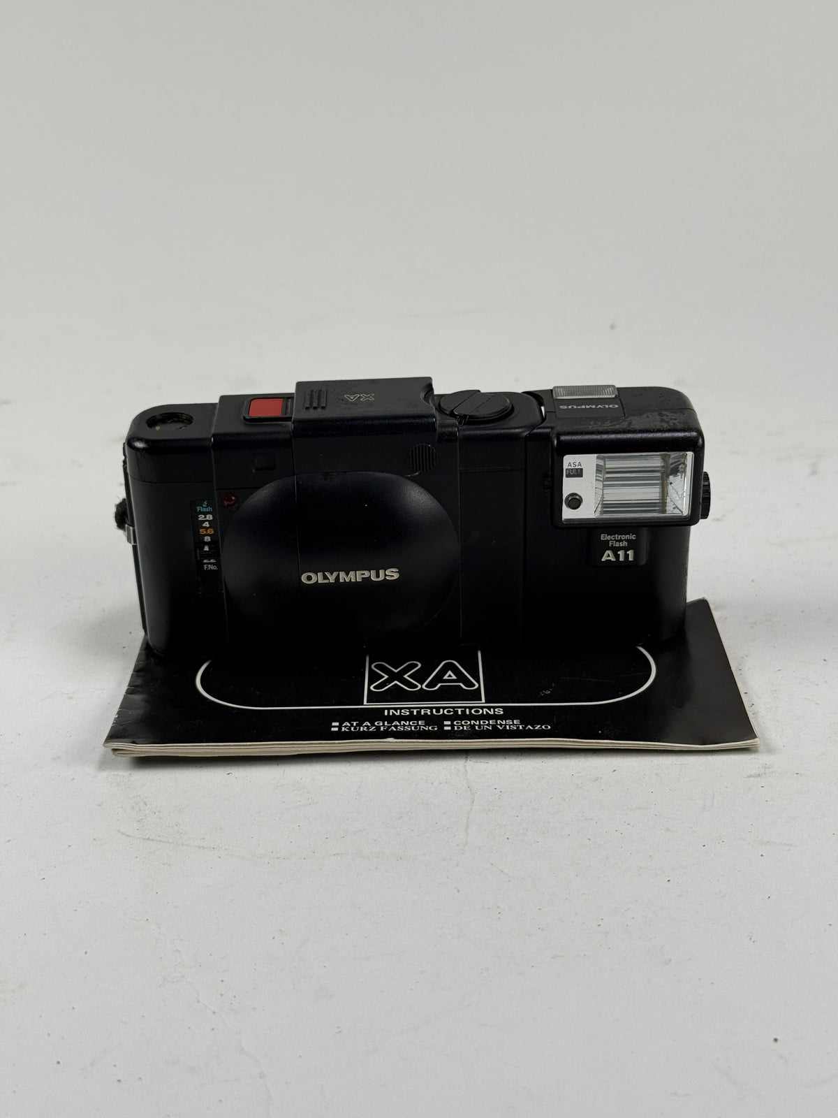 Olympus XA 35mm Rangefinder Camera + A11 Flash