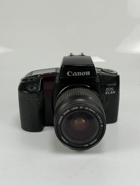 Canon EOS ELAN Film SLR Camera with 28-80mm lens kit