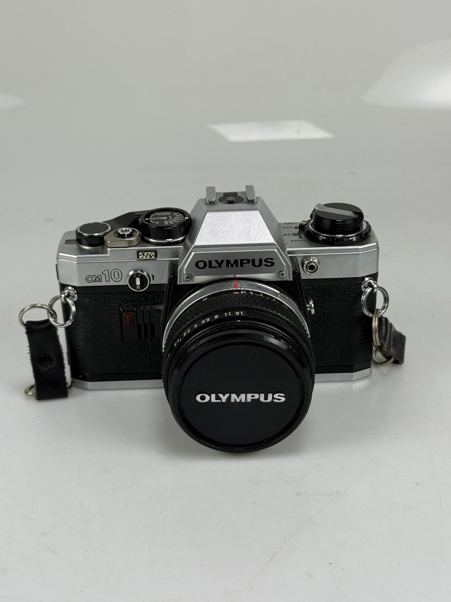 Olympus OM-10 35mm SLR Film Camera with 50mm f1.8 lens kit